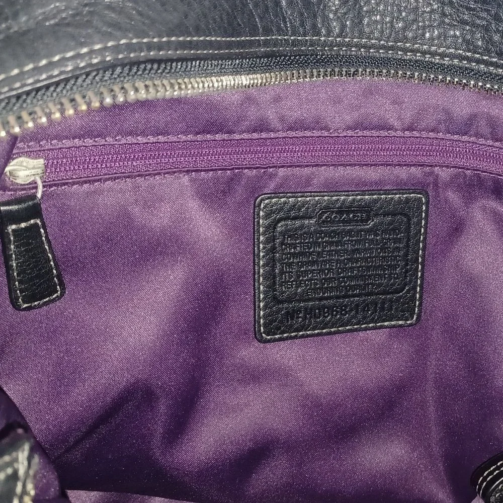 Coach Black Leather Y2K Bag